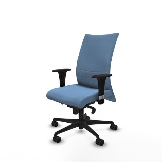 Albacete confidente XL sincro bali azul cielo brazos 1D cromados base nailon ruedas 65 mm nailon