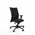 Albacete confidente XL sincro similpiel negro brazos 1D cromados base nailon ruedas 65mm engomadas