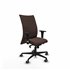 Albacete confidente XL sincro similpiel marrón oscuro brazos 1D cromados base nailon ruedas 65mm engomadas