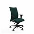 Albacete confidente XL sincro similpiel verde botella brazos 1D cromados base nailon ruedas 65mm engomadas