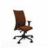 Albacete confidente XL sincro similpiel marrón brazos 1D cromados base nailon ruedas 65 mm nailon