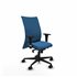 Albacete confidente XL sincro similpiel azul claro brazos 1D cromados base nailon ruedas 65 mm nailon