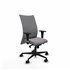 Albacete confidente XL sincro similpiel gris brazos 1D cromados base nailon ruedas 65 mm nailon