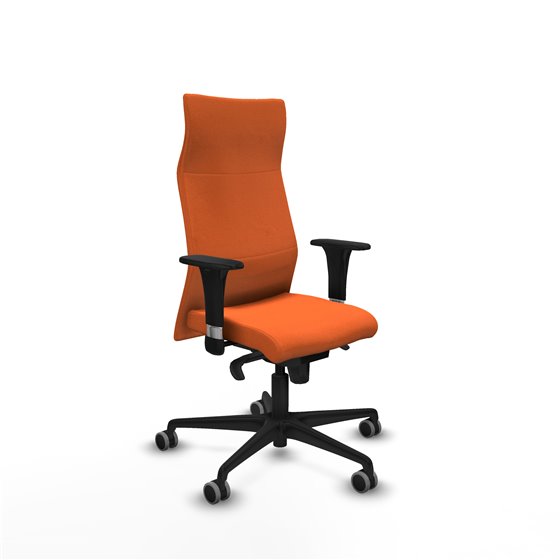Albacete XL sincro bali naranja brazos 1D base nailon ruedas 65mm engomadas