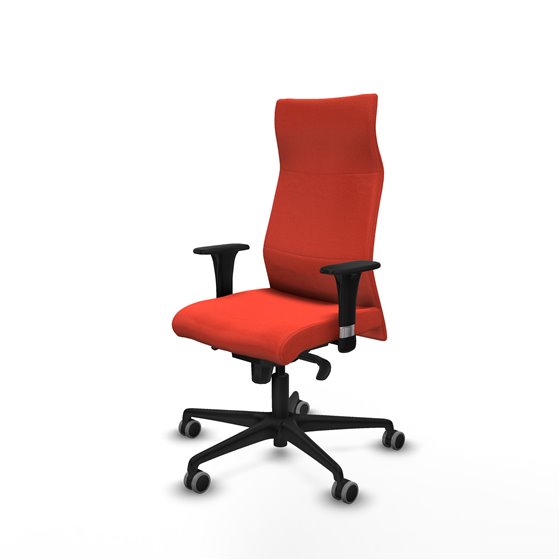 Albacete XL sincro bali naranja oscuro brazos 1D base nailon ruedas 65mm engomadas
