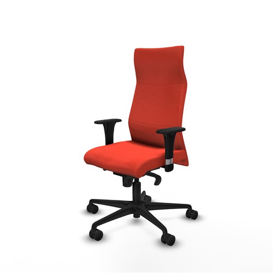 Albacete XL sincro bali naranja oscuro brazos 1D base nailon ruedas 65 mm nailon