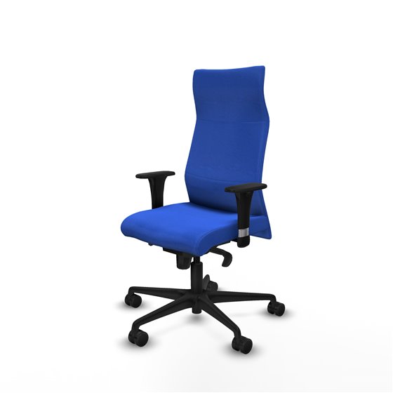 Albacete XL sincro bali azul brazos 1D base nailon ruedas 65 mm nailon