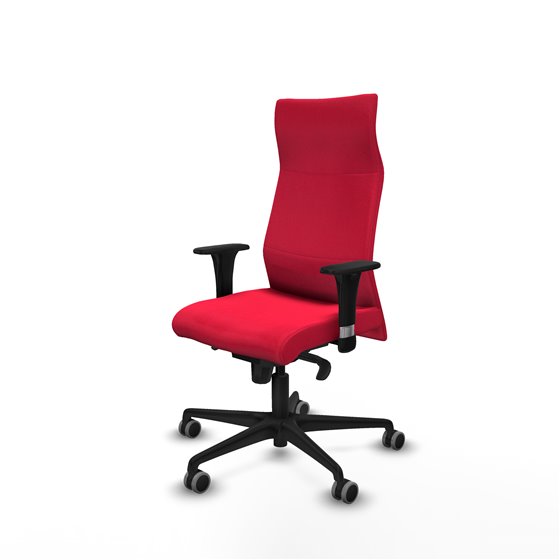 Albacete XL sincro bali rojo brazos 1D base nailon ruedas 65mm engomadas