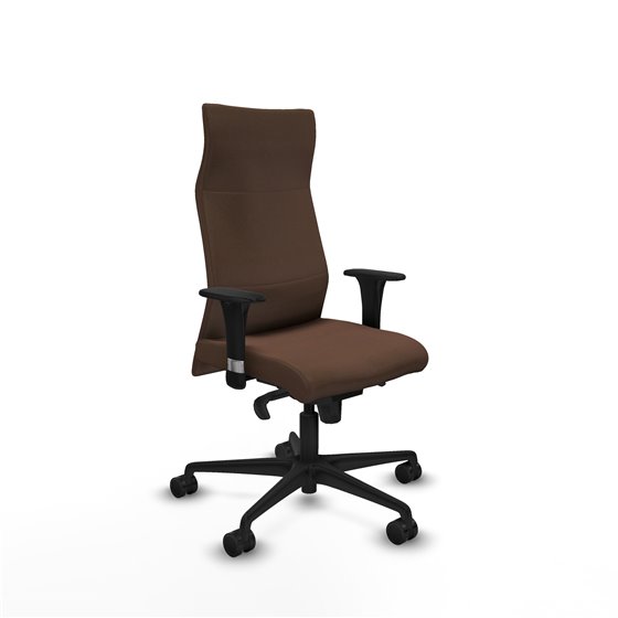 Albacete XL sincro bali marrón oscuro brazos 1D base nailon ruedas 65 mm nailon