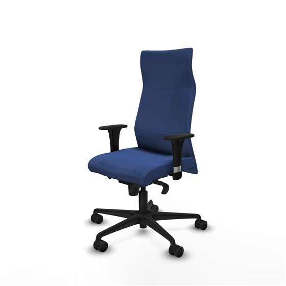 Albacete XL sincro bali azul marino brazos 1D base nailon ruedas 65 mm nailon
