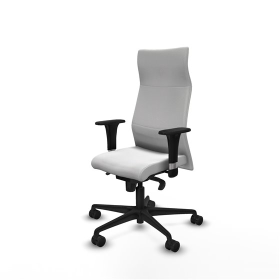Albacete XL sincro bali blanco brazos 1D base nailon ruedas 65 mm nailon