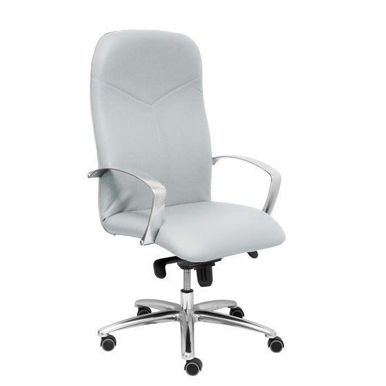 Sillón Caudete similpiel gris claro