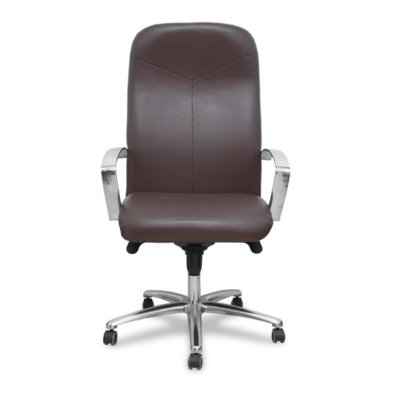 Sillón Caudete similpiel marrón oscuro
