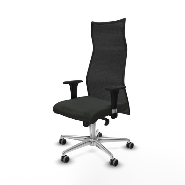 Albacete malla XL sincro malla negra bali negro brazos 1D base aluminio ruedas 65mm engomadas
