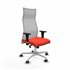 Albacete malla XL sincro malla gris bali naranja oscuro brazos 1D base aluminio ruedas 65mm engomadas