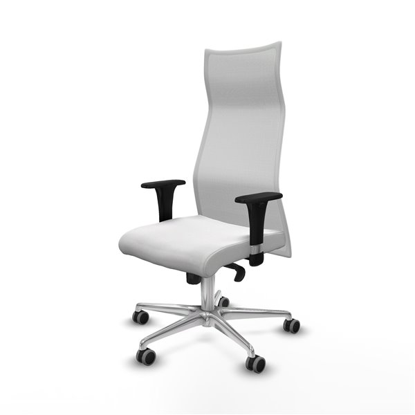 Albacete malla XL sincro malla blanca bali blanco brazos 1D base aluminio ruedas 65mm engomadas