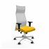 Albacete malla XL sincro malla blanca bali amarillo brazos 1D base aluminio ruedas 65mm engomadas