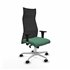 Albacete malla XL sincro malla negra bali verde esmeralda brazos 1D base aluminio ruedas 65mm nailon