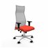 Albacete malla XL sincro malla gris bali naranja oscuro brazos 1D base aluminio ruedas 65mm nailon
