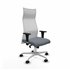 Albacete malla XL sincro malla blanca bali gris brazos 1D base aluminio ruedas 65mm nailon