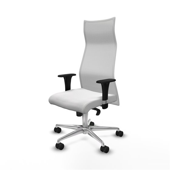 Albacete malla XL sincro malla blanca bali blanco brazos 1D base aluminio ruedas 65mm nailon