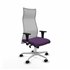 Albacete malla XL sincro malla gris bali morado brazos 1D base aluminio ruedas 65mm nailon