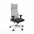 Albacete malla XL sincro malla gris similpiel gris oscuro brazos 1D base aluminio ruedas 65mm engomadas