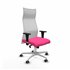 Albacete malla XL sincro malla blanca similpiel rosa brazos 1D base aluminio ruedas 65mm engomadas