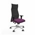 Albacete malla XL sincro malla negra similpiel morado brazos 1D base aluminio ruedas 65mm engomadas