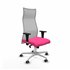 Albacete malla XL sincro malla gris similpiel rosa brazos 1D base aluminio ruedas 65mm engomadas