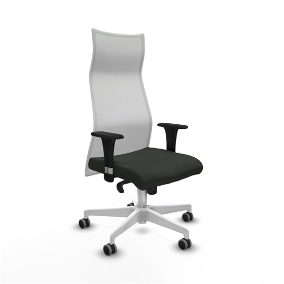 Albacete malla XL sincro malla blanca bali negro brazos 1D base blanca ruedas 65mm engomadas