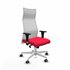 Albacete malla XL sincro malla blanca bali rojo brazos 1D base blanca ruedas 65mm engomadas