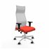 Albacete malla XL sincro malla blanca bali naranja oscuro brazos 1D base blanca ruedas 65mm engomadas
