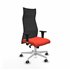 Albacete malla XL sincro malla negra bali naranja oscuro brazos 1D base blanca ruedas 65mm engomadas
