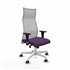 Albacete malla XL sincro malla gris bali morado brazos 1D base blanca ruedas 65mm engomadas
