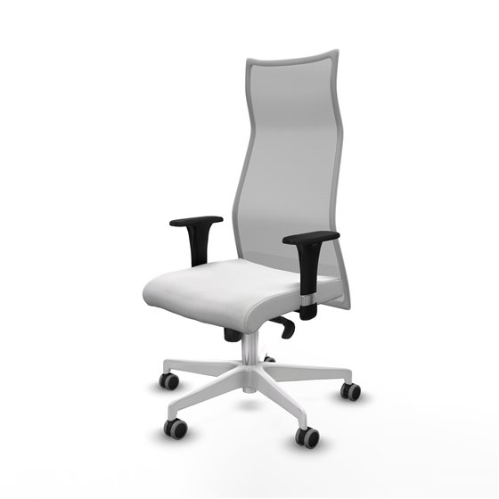 Albacete malla XL sincro malla gris bali blanco brazos 1D base blanca ruedas 65mm engomadas