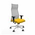 Albacete malla XL sincro malla gris bali amarillo brazos 1D base blanca ruedas 65mm engomadas