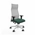 Albacete malla XL sincro malla gris bali verde botella brazos 1D base blanca ruedas 65mm nailon