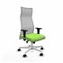 Albacete malla XL sincro malla gris bali pistacho brazos 1D base blanca ruedas 65mm nailon