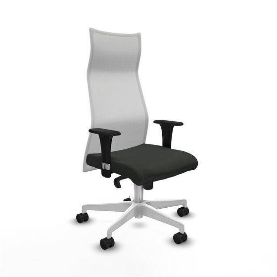 Albacete malla XL sincro malla blanca bali negro brazos 1D base blanca ruedas 65mm nailon