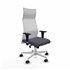 Albacete malla XL sincro malla blanca bali gris oscuro brazos 1D base blanca ruedas 65mm nailon