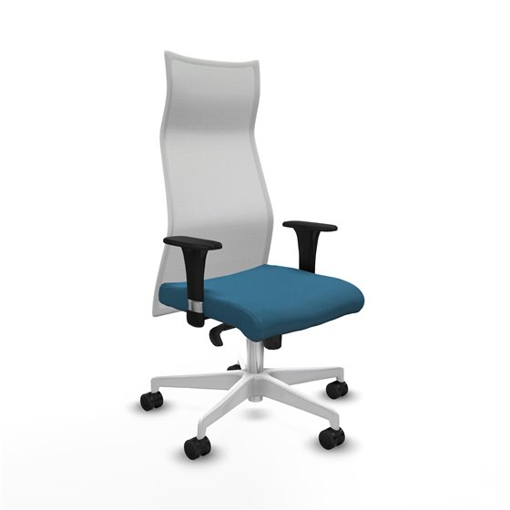 Albacete malla XL sincro malla blanca bali verde petroleo brazos 1D base blanca ruedas 65mm nailon