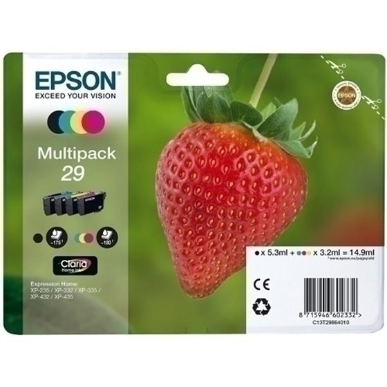 MULTIPACK EPSON T298640  XP235/XP332/XP3357XP4327XP435