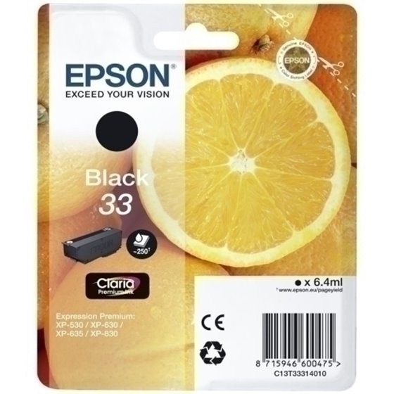 CARTUCHO EPSON T333140 NEGRO XP350*XP630/XP635/XP830
