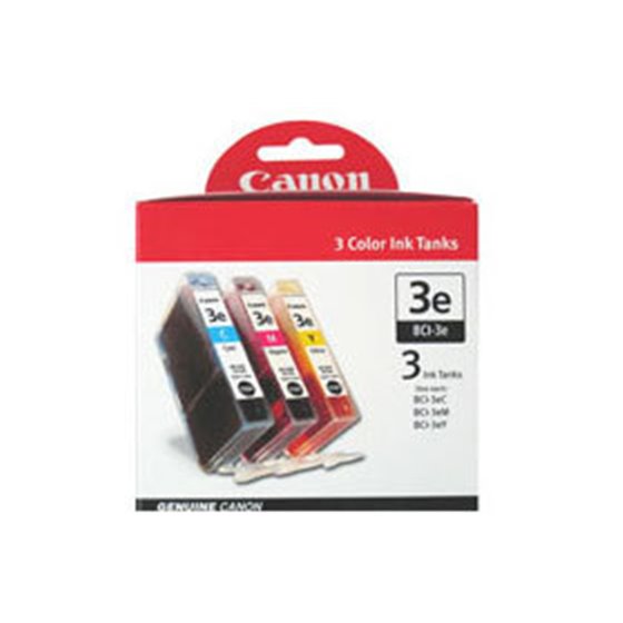 BCI-3e C/M/Y cartucho de tinta 3 pieza(s) Original Cian, Magenta, Amarillo