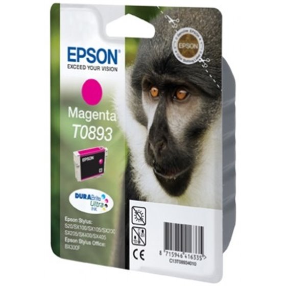 Monkey Singlepack Magenta T0893 DURABrite Ultra Ink