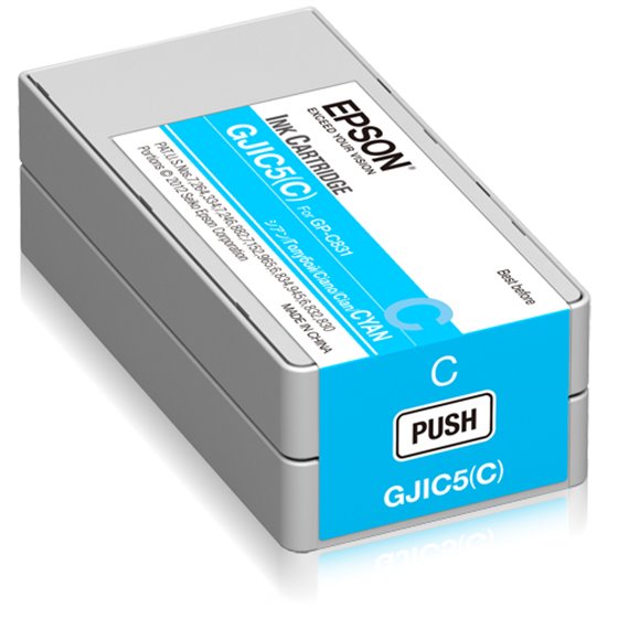 GJIC5(C): Ink cartridge for ColorWorks C831 (Cyan) (MOQ10)