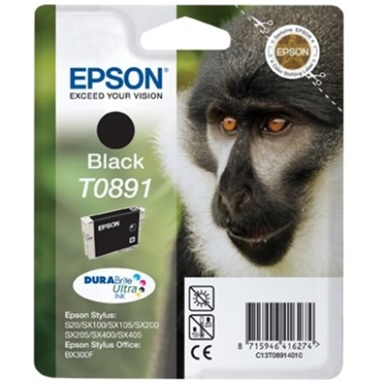 Monkey Singlepack Black T0891 DURABrite Ultra Ink