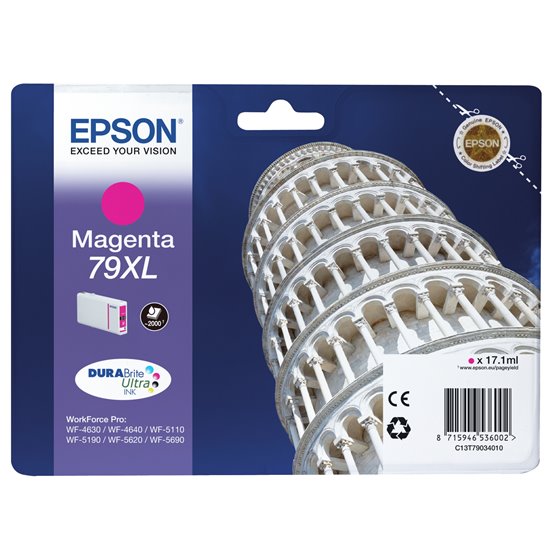 Tower of Pisa Cartucho 79XL magenta