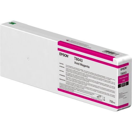 Singlepack Vivid Magenta T804300 UltraChrome HDX/HD 700ml
